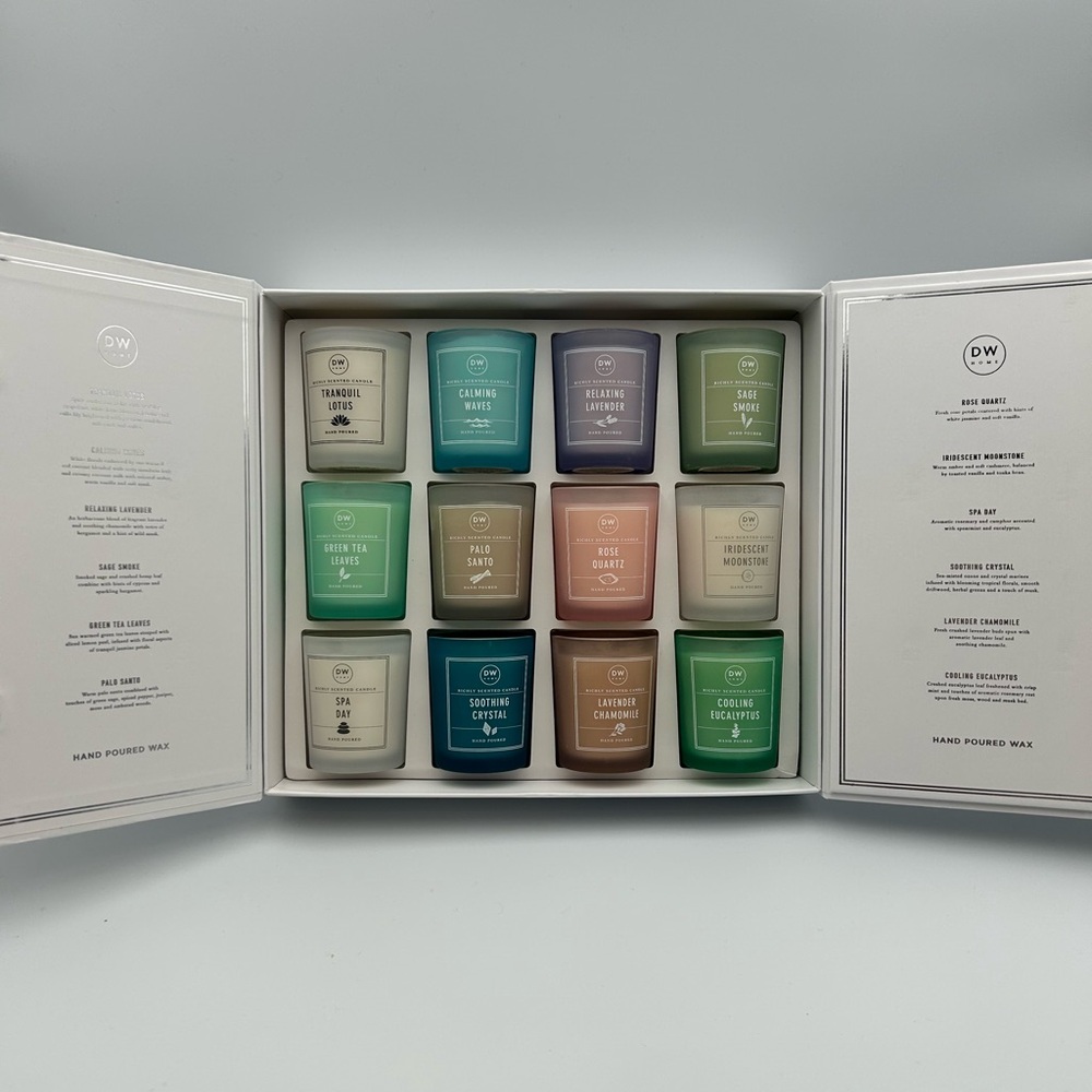 *New* DW Home Spa Day 12 Relaxing & Fragrant Scented Candles (Hand Poured Wax)